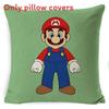 Super Bros Mario Pillow Cover Car Home Living Room Sofa Bedroom Cover Cushion