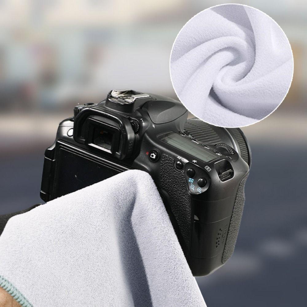 Folding Cloth Self-adhesive Camera Storage Bag Plush Foldable Camera Bag Cover  Camera Lens