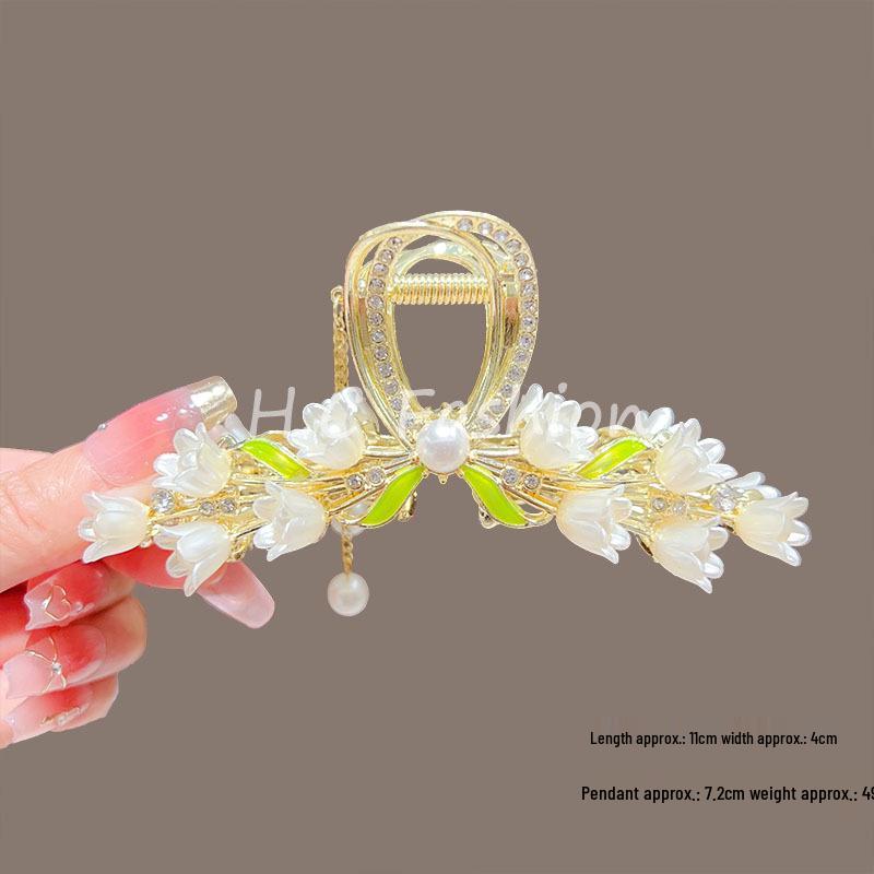 Liljekonvalj Veteax Hårnål: Damers Ny Kinesisk Stil Tofs Klämma för Eleganta Uppsättningar.