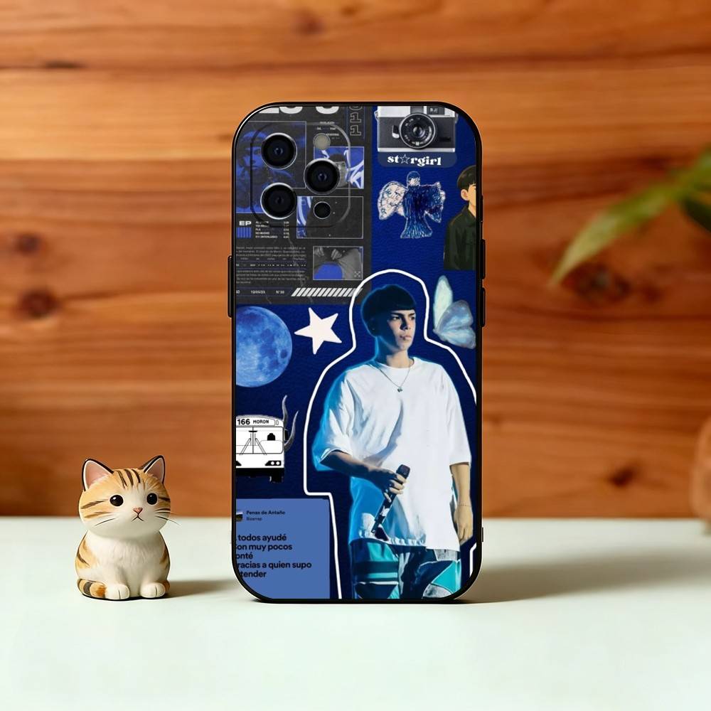 M-Milo J Phone Case For iPhone 17,16,15,14,13,12,11 Plus,Pro Max,XS,Soft Silicone Black Cover