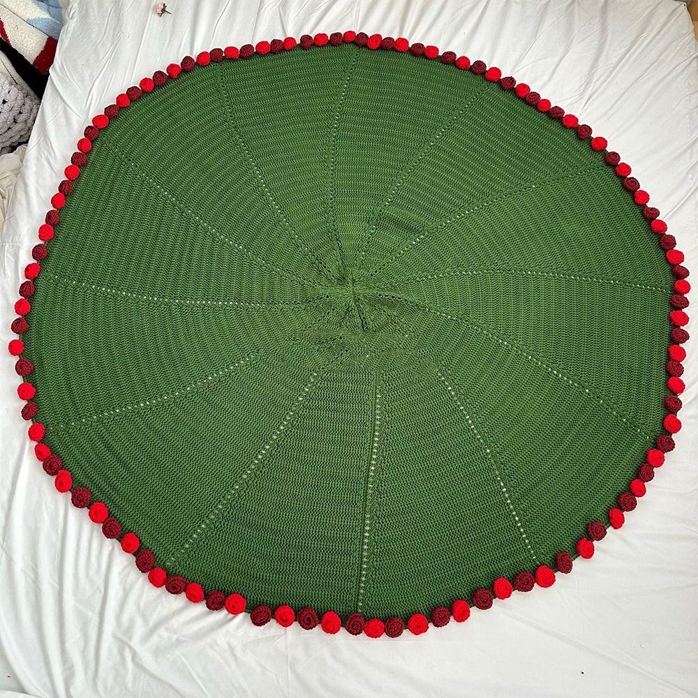 Green Rose Bouquet Blanket Fashion Rose Nap Blanket Knitted Flower Blanket  Mother's Day