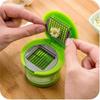 Kitchen Innovations Garlic Press, Crusher, Cutter, Mincer, and Storage Container - Includes Silicone Garlic Peeler - Easy To Clean - Stainless Steel B