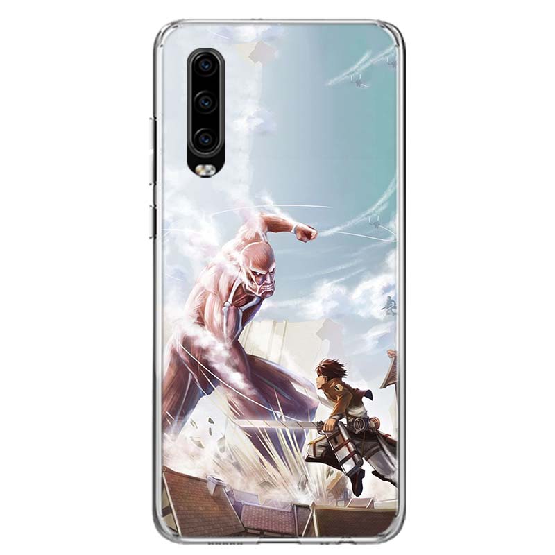 Attack on Titan Anime Cover Phone Case For Huawei P30 P20 P10 P40 P50 Pro Mate 20 40 30 10 Lite Popular Fundas Art Gift Coque