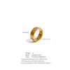 Eetit Fashion Stainless Steel Rollable Beads Golden Ring for Women 18K PVD Plated Texture Personalized Finger Jewelry New