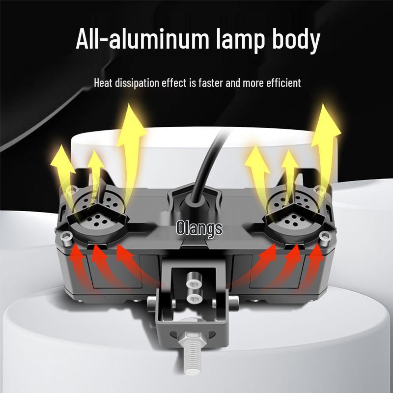 Cross-Border Exclusive LED Motorcycle Headlight: High Beam Four-Eye High-Low Beam Spotlight