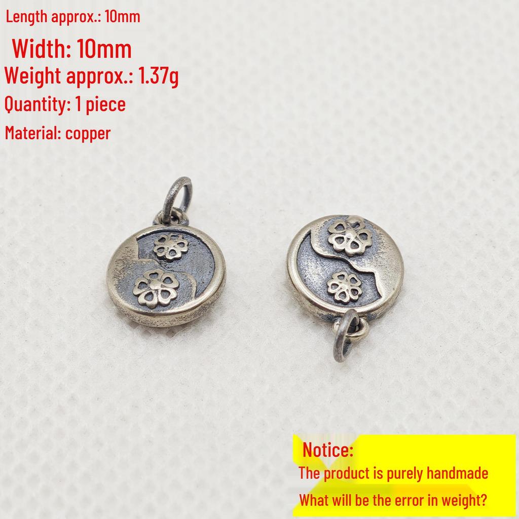 Sanqi Tibetan Silver Chinese Style Wealth Jewelry Beaded Bracelet with Pendant