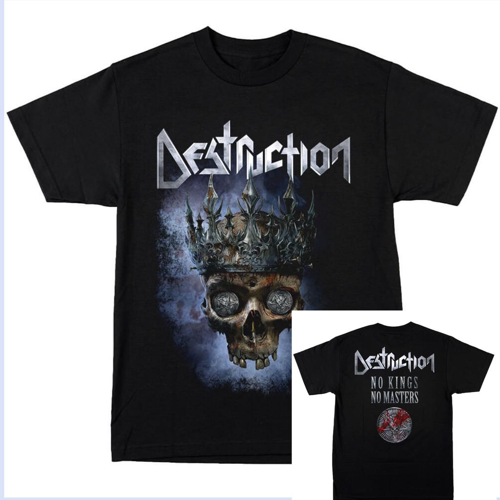 Destruction Diabolical Tour Band TShirt Cotton Graphic Tee Unisex Women Summer Streetwear Top