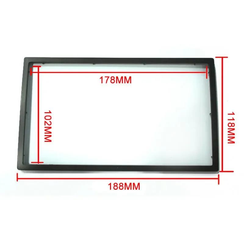 2 Din 100 MM/3.94 Inch Audio Frame Car Radio MP5 Player Installation Parts Auto Interior Audio Frame Replacement