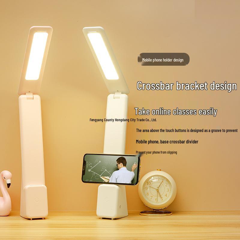 Portable Folding Table Lamp with Eye Protection and Long Battery Life, Ideal for Student Dorms and Study Rooms
