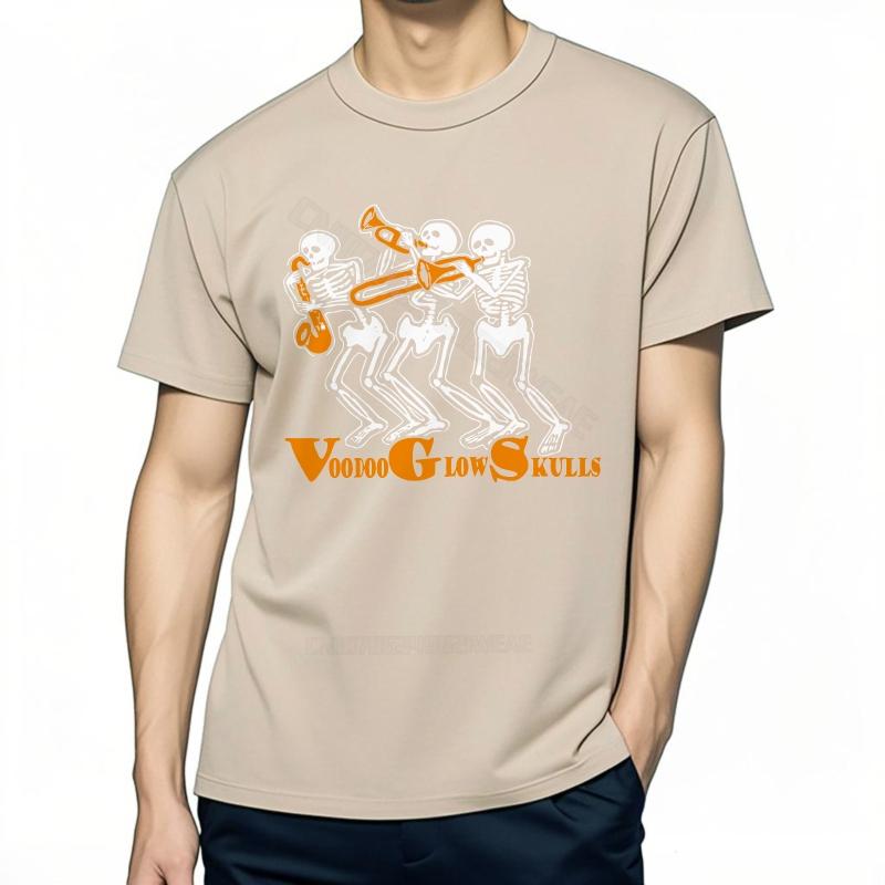 T Shirt Men Crew Neck Soft Cotton Teeshirt Voodoo Glow Skulls Design Adult Mens Tshirt Hiphop Quickdry Cheap Tshirt