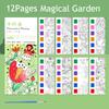 12/20 Premium-Quality Sheets First-Class Portable Superior-Grade Coloring Premium-Quality Book Superior-Grade Children High-Standard Watercolor