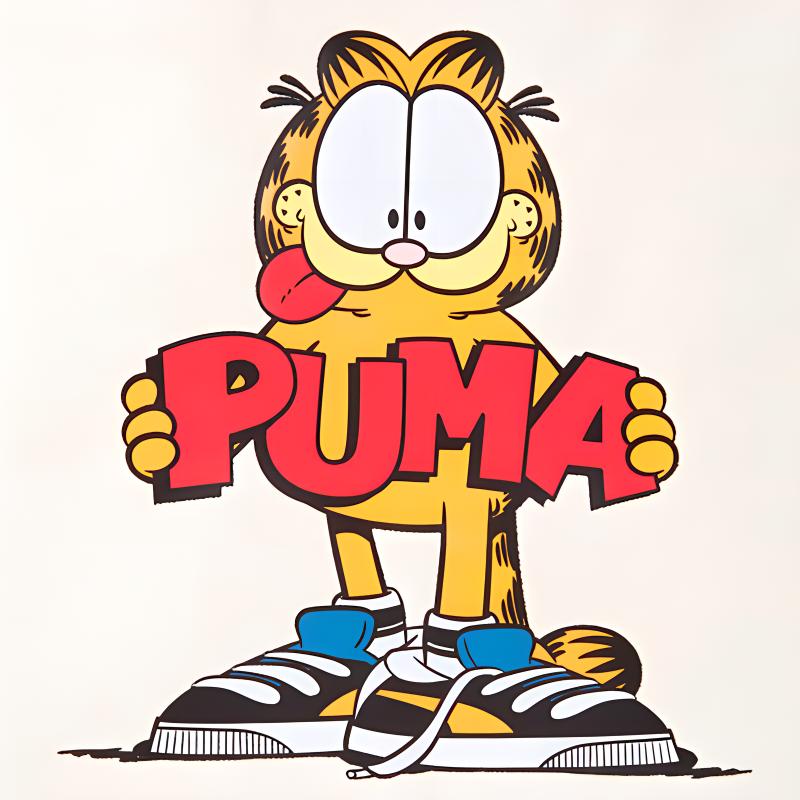 Puma X Garfield Shopper Canvas Tote Bag With Garfield Print Unisex Tote Bags White 078961-01