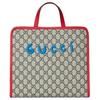Gucci Torebka Tote z Nadrukiem Niedźwiedzia GG Supreme Torebki Tote dla Dzieci Beżowy Niebieski Czerwony 605614-FAER7-8457