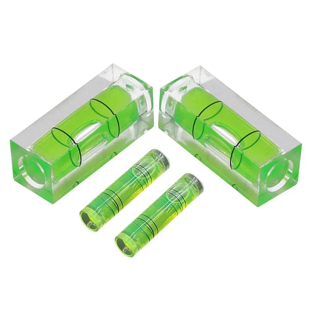 4Pcs Square round Level Bubble Small Leveller For Leveling Tubular 40mm Woodworking Horizontal Measuring Tools