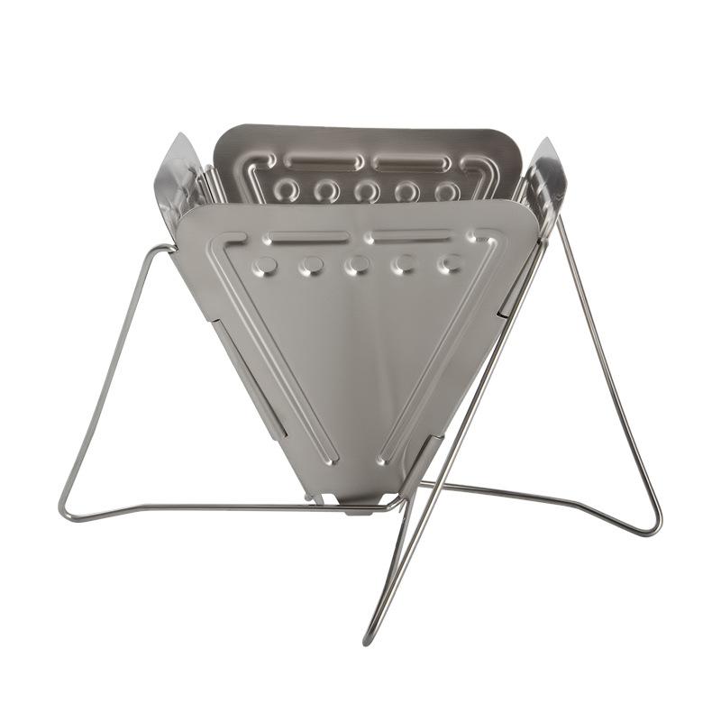 Coffee Drip Tray Outdoor Camping Hand Brewing Stand Stainless Steel Folding Funnel Filter Cup Camping Coffee Stand