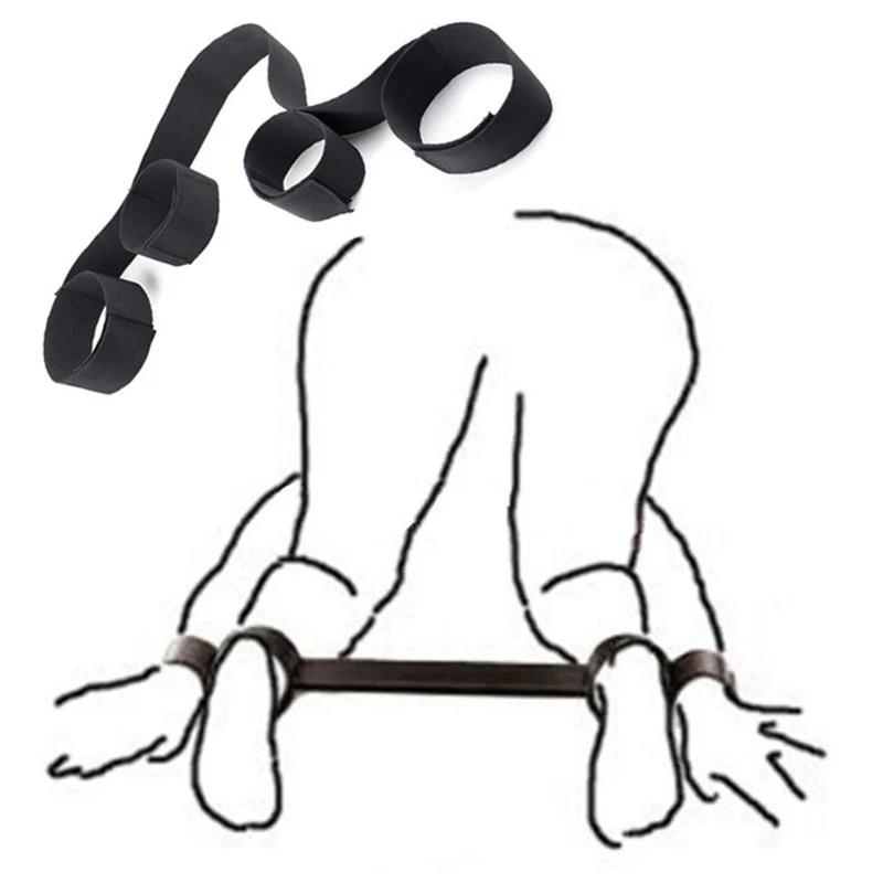 BDSM Bondage Fetish  Handcuffs Ankle Cuffs Anal No Vibrator Erotic Sex Toys For Woman Man Couples Adult Goods Sex Products