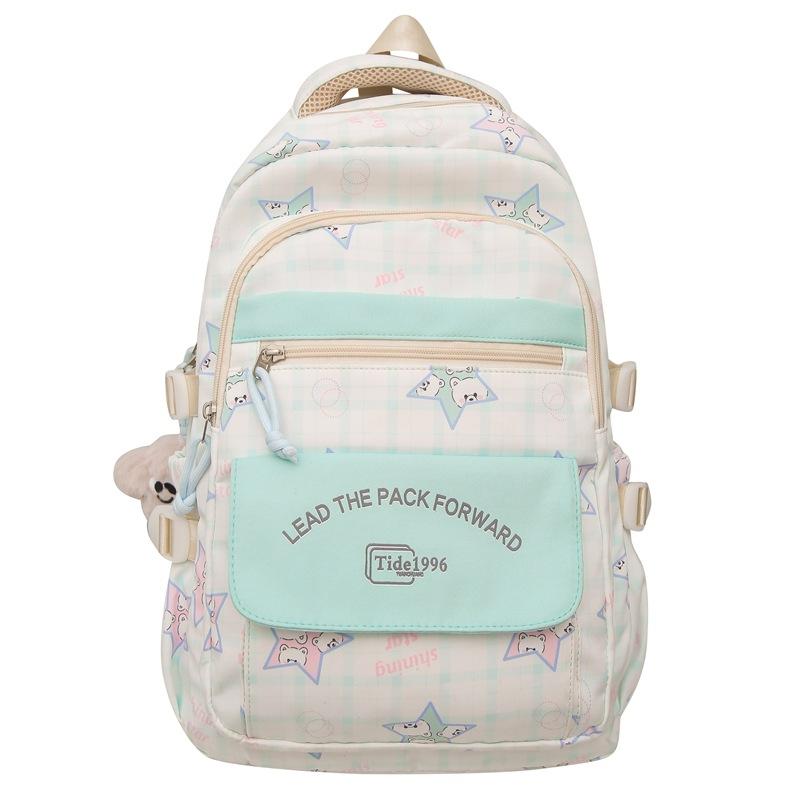 Japanese Ins Girls' Backpack Korean Version Little Fresh Junior High School Cute Soft Girl Backpack High School Computer Backpack