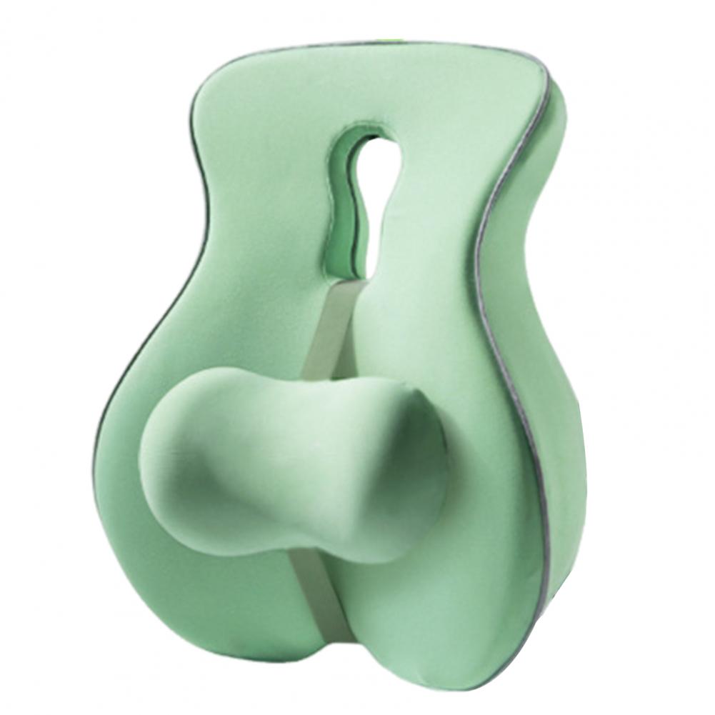 Back Support Cushion Memory Foam Lumbar Support Cushion Adjustable Slider for Office Chair Computer Desk Chair