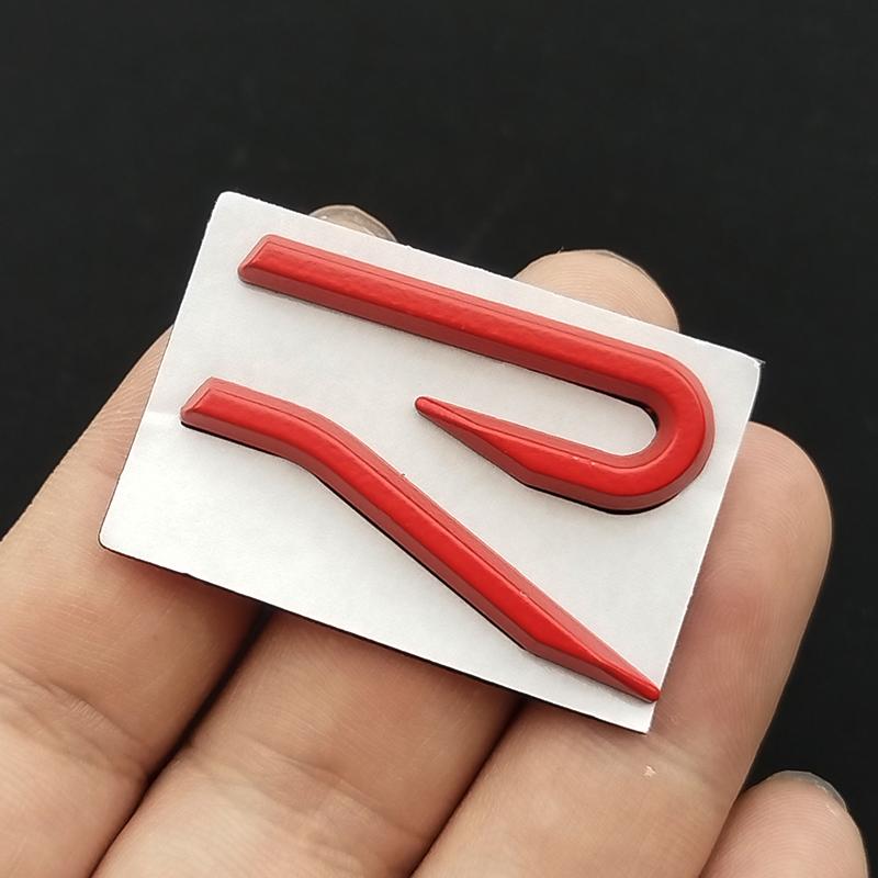 Für VW Volkswagen 2026 Neues 3D Metall R Logo Emblem Autokarosserie Heckklappenaufkleber für VW Volkswagen GTI R Rline Golf Be
