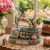 Soft Furnishing Ornament DIY Tiny 3D Beaded Sewing Machine Kit for Kids & Adults, Exquisite Hummingbird Handmade Bead Craft Set, Stress Relief