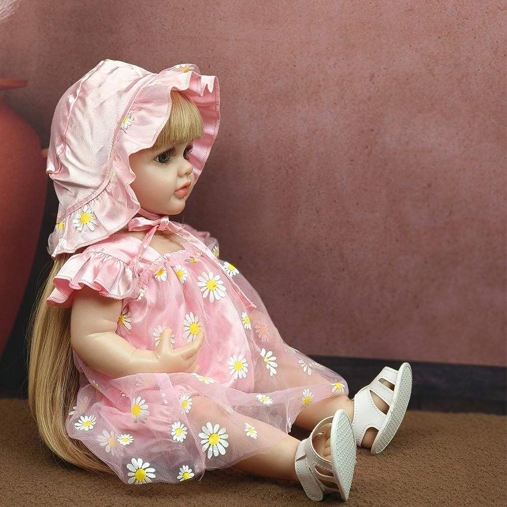 55 см игрушки для новорожденных девочек искусственные полностью клеевые куклы могут — фото 5