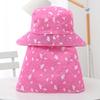 Printing Sunshade Shawl Cap Breathable Agricultural Work Hat Casual Wide Brim Sun Hat  Outdoor