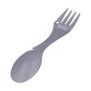 5 in 1 Camping Spoon Fork Bottle Opener Sawtooth Cutter Portable Stainless Steel Spork