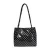Fashionable Polka Dot Shoulder Bag for Commuting, Large Capacity Bag, Hand-held Tote Bag