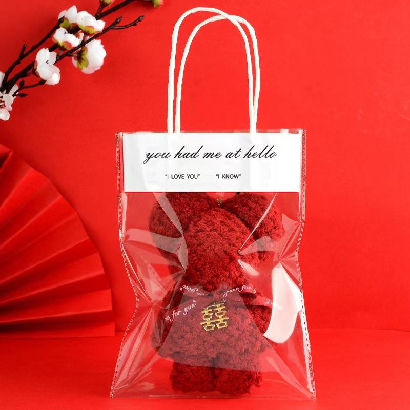 Coral fleece bear towel souvenir bridesmaid wedding gift bride kindergarten gift student small