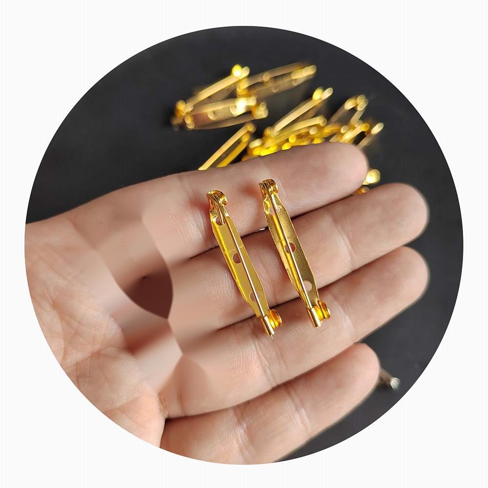 Brooch Base Back Bar Badge Holder Safe Lock Brooch Pins for DIY Brooch Jewelry Making Accessories