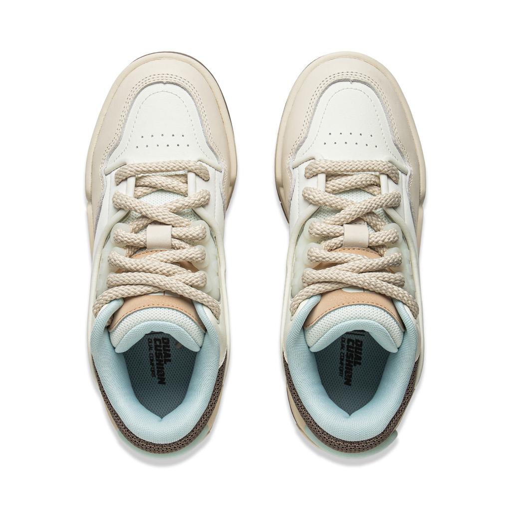 Li Ning 001 BTC Slip Resistant, Abrasion Resistant, Lightweight, Height Increasing Low top Skateboard Shoes Women's AGCV384-2