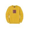 Court Culture Dragon Follows Series Geometric Pattern Embroidered Round Neck Long Sve Sweatshirt Men Sweatshirt Yellow LMT003642CST00FA01727
