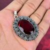 Red Garnet Pendant, 925 Solid Sterling Silver Jewelry, Gemstone Pendant, Gift For Her Handmade Dainty Jewelry