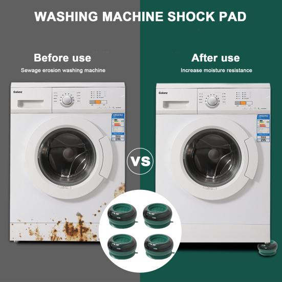 4 Pcs Washing Machine Fixed Pads Noise-reducing Shockproof Anti-vibration Washing Machine Lifting Foot Bases Household Supplies