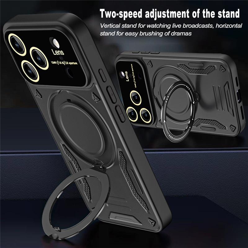 Applicable to iPhone17Pro max excellent shield large window all-inclusive armor mobile phone case Apple 11 magnetic bracket case