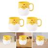 Cartoon Chicken Toothbrush Cup Creative Comfortable Handle Anti Drop Washing Cup for Child Boys Girls Kids Teens Traveling