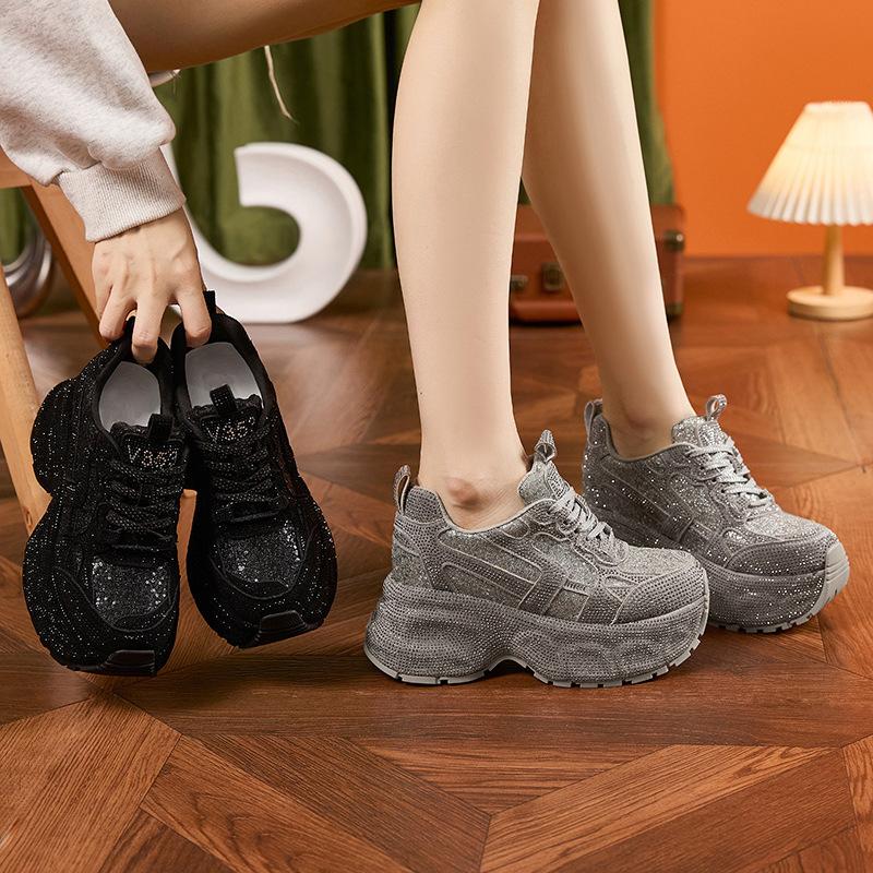 Pantofi de damă Toamnă La modă Versatil Înălțime interioară Creștere Pantofi de damă Pantofi sport casual