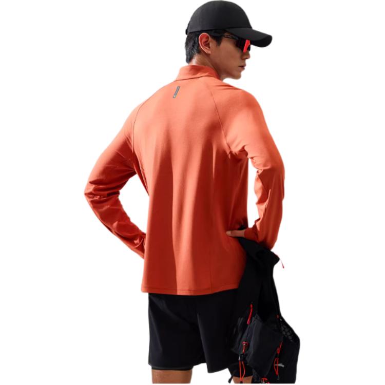 Anta Seria do biegania Jednolity kolor Miękki Wszechstronny Modny Prosty Długi rękaw Dzianinowa koszula Męskie topy 152615401-5