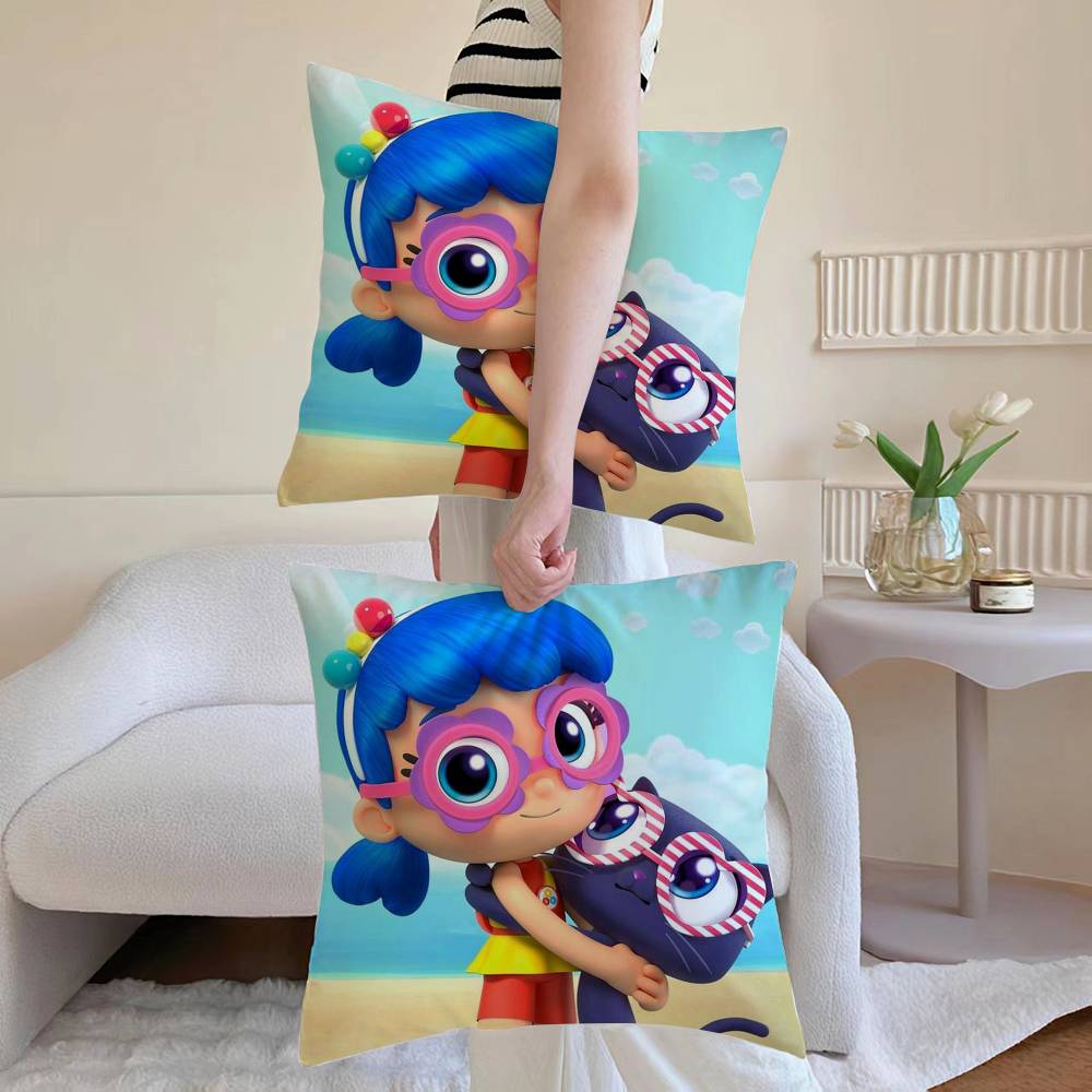 A-Ader E-Error Pillow Case Anti-dustmite Pillowcase Invisible Zipper Silky Sofa Cushion Cover