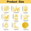 A Set Gold Black Ramadan Decorations Traditional Elegant Design Islamic Ornaments Crescent Moon Party Hanging Supplies