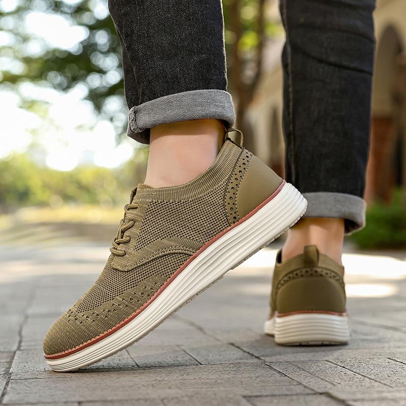 New Men'S Casual Sneaker Outdoor Comfortable Lightweight Jogging Summer Breathable Walking Mesh Soft Soled Sneaker Shoes