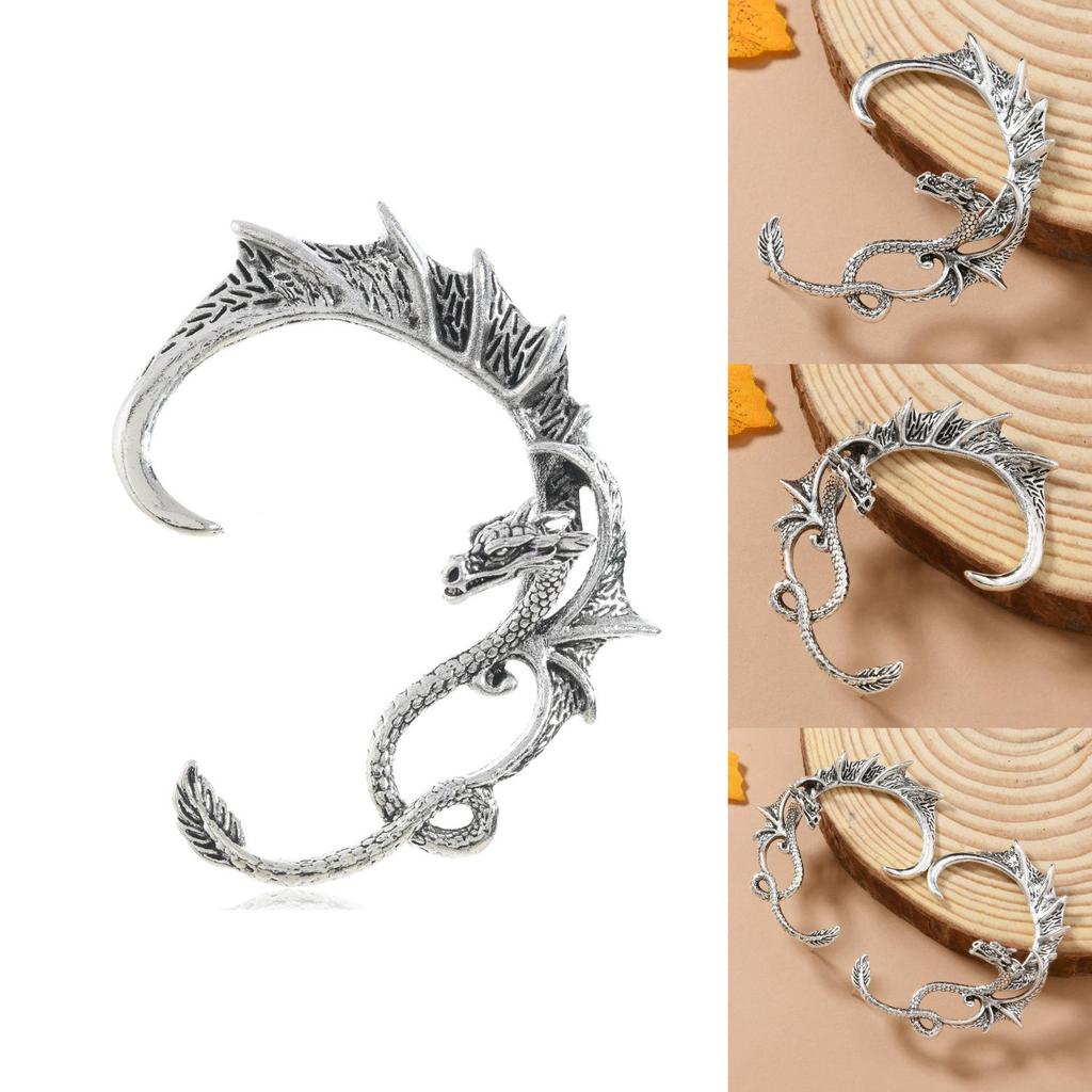 Retro Alloy Dragon Ear Hooks For Men Women Gothic Punk Fashion