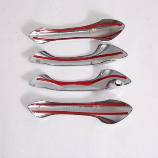 4X ABS Chrome Car door Handle Cover Trim For Chevrolet Trax 2024