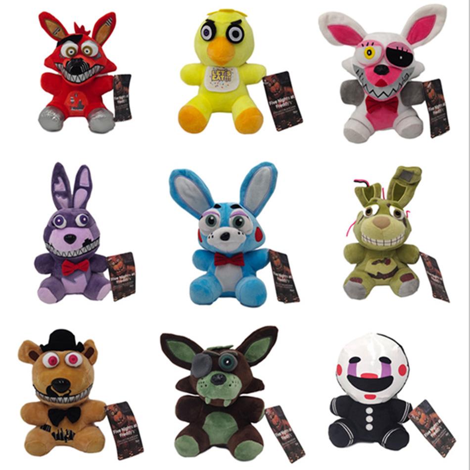 18 CM Five Night At Freddy Fnaf Urocze Pluszowe Zabawki Lalka z Gry Niedźwiedź Bonnie Foxy Kreskówkowe Pluszowe Lalki Zabawki Freddy Dla Dzieci Prezenty