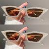 1PC Rhinestone Sunglasses Party Glasses Cat eye Sunglasses Cat eye Glasses Eyewear for Women Men Bar sunglasses