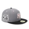 New Era 59FIFTY Side Patch MLB ONSPOTZ Special Edition NY Size 8 5950 NEYYANCO WS75TH STGRY BLACK Two-Tone Grey/Black