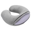 Cuscino cervicale a forma di U, in memory foam gonfiabile, anti-affaticamento, poggiatesta per volo, cuscino a forma di U, accessori per aerei