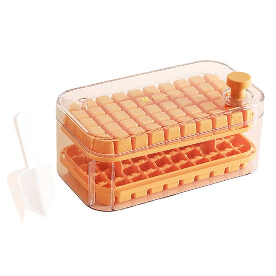 

Формы для льда с лотком для льда, 100/200 ячеек, штабелируемые формы для льда 100Grid оранжевый