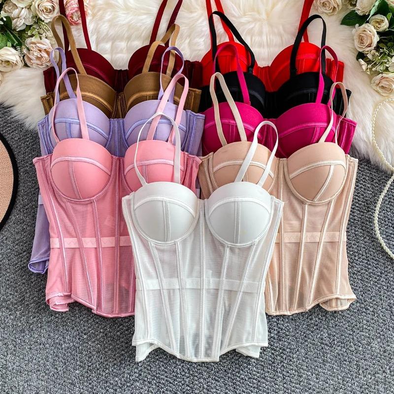 Netz Sexy Taillierte Dame Elegant Formgebend Damen Bustier Mädchen Schlank Abendmode Crops Dame Kurzer Body Shaper