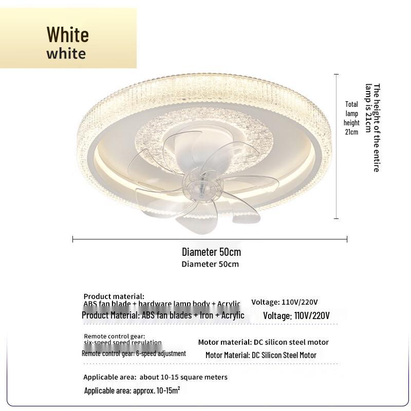 Oeny Oscillating Ceiling Fan Lamp